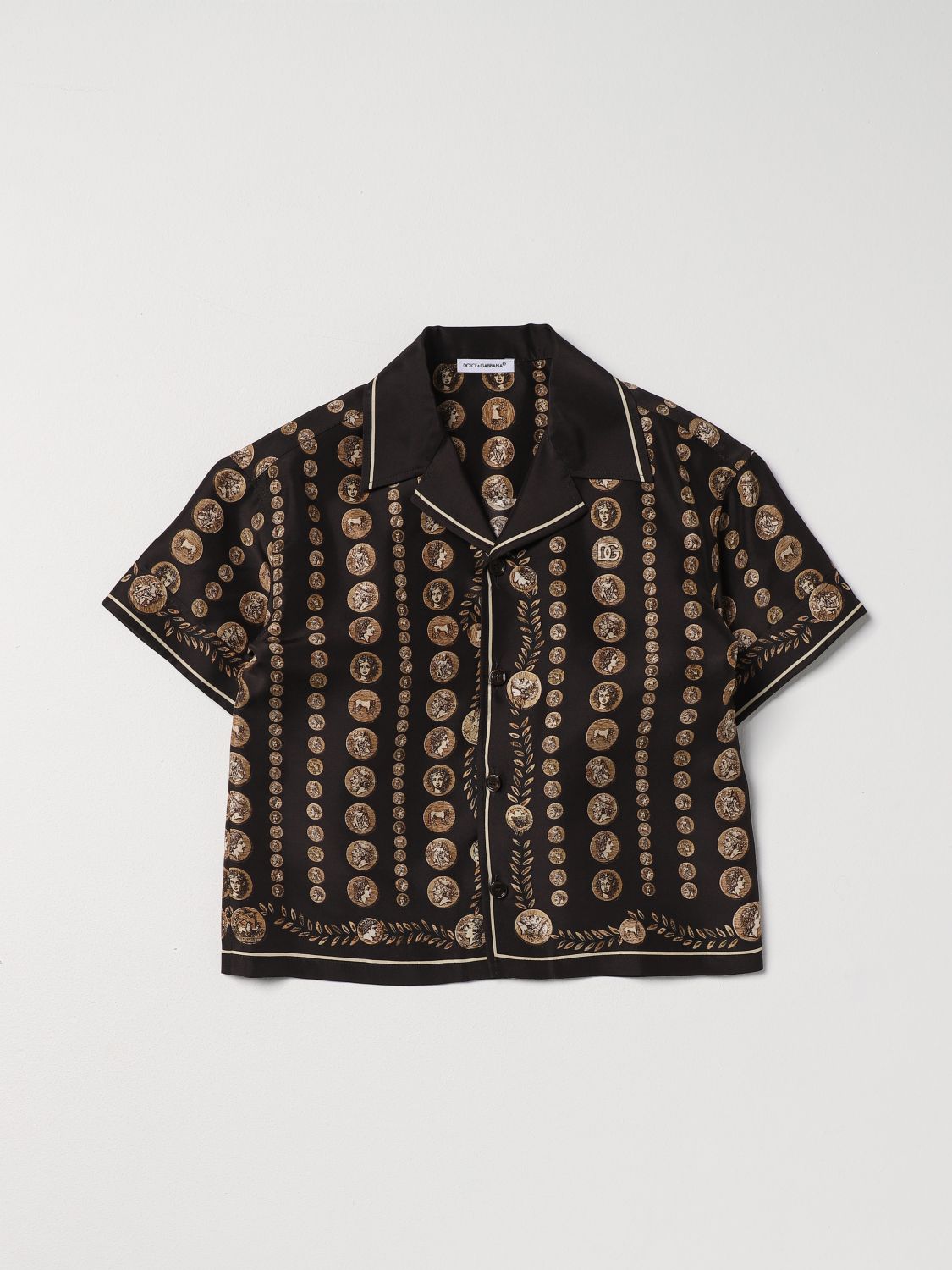 Dolce & Gabbana Shirt DOLCE & GABBANA Kids colour Brown