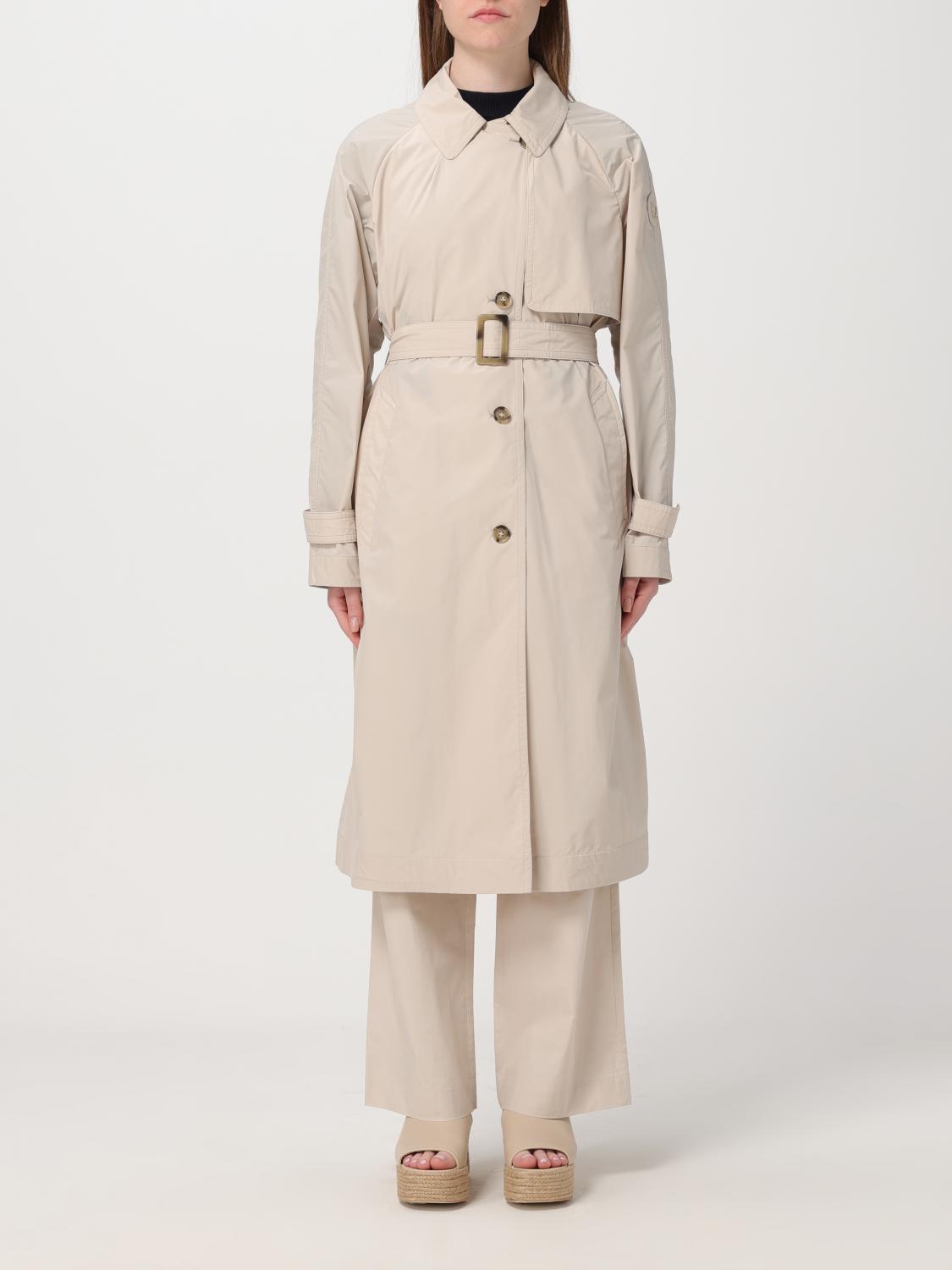 Woolrich Trench Coat WOOLRICH Woman colour Beige