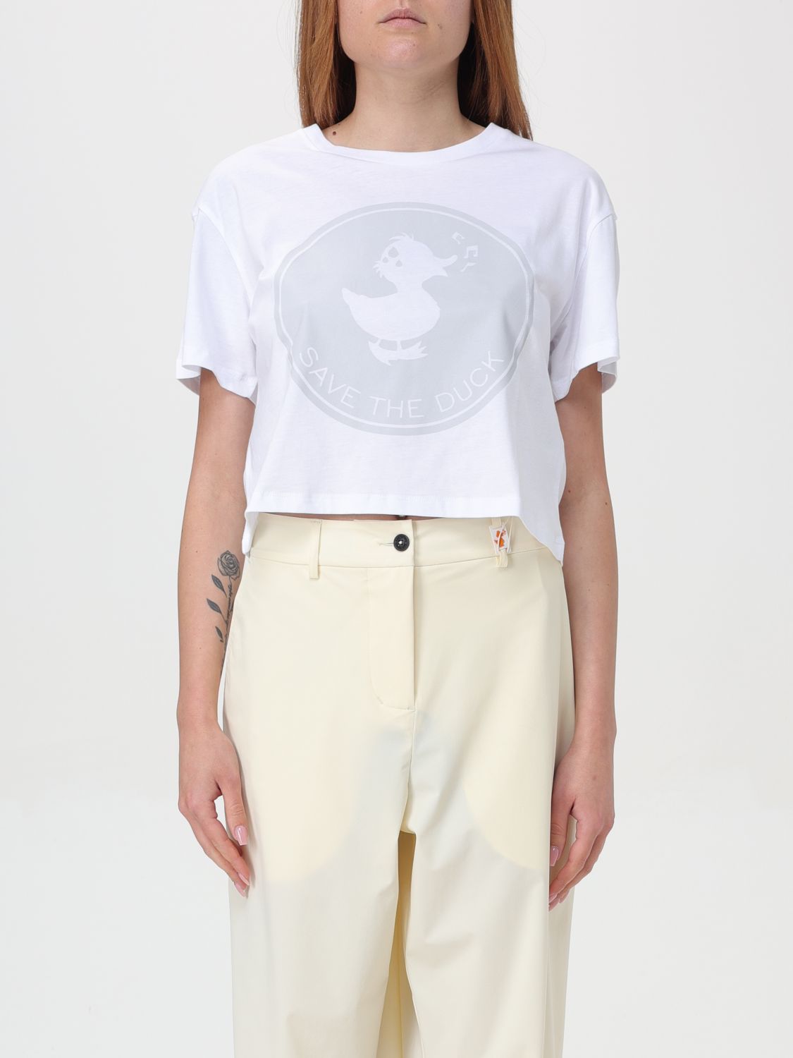 Save The Duck T-Shirt SAVE THE DUCK Woman color White