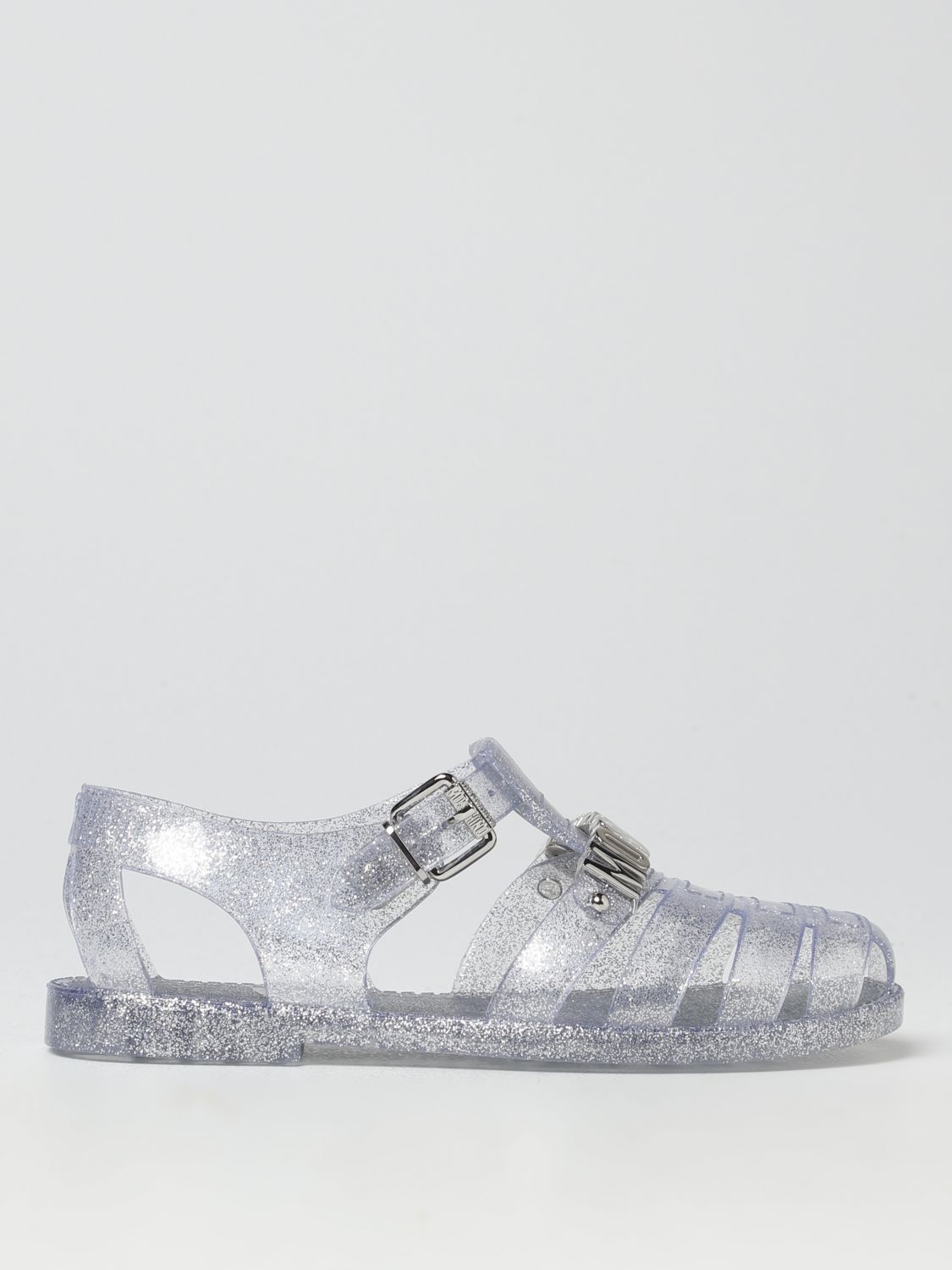 Moschino Couture Flat Sandals MOSCHINO COUTURE Woman colour Silver