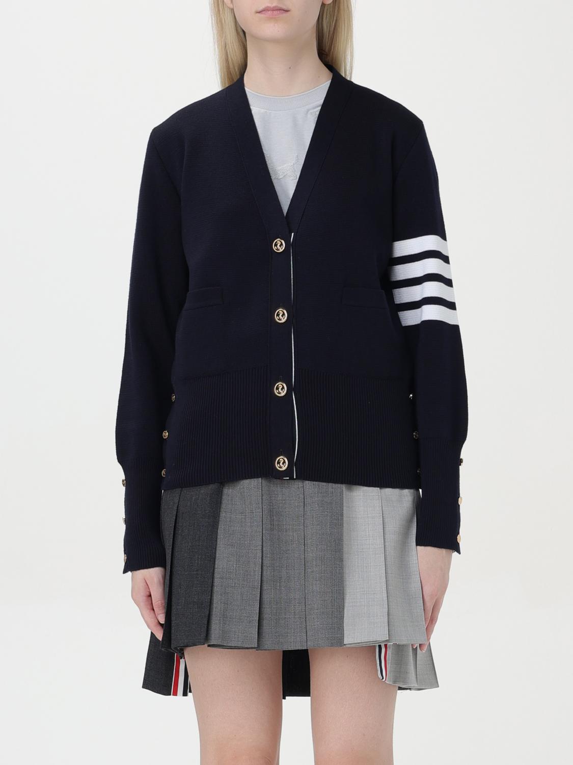 Thom Browne Cardigan THOM BROWNE Woman color Blue