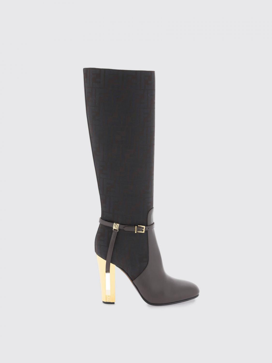 FENDI Boots FENDI Woman color Ebony