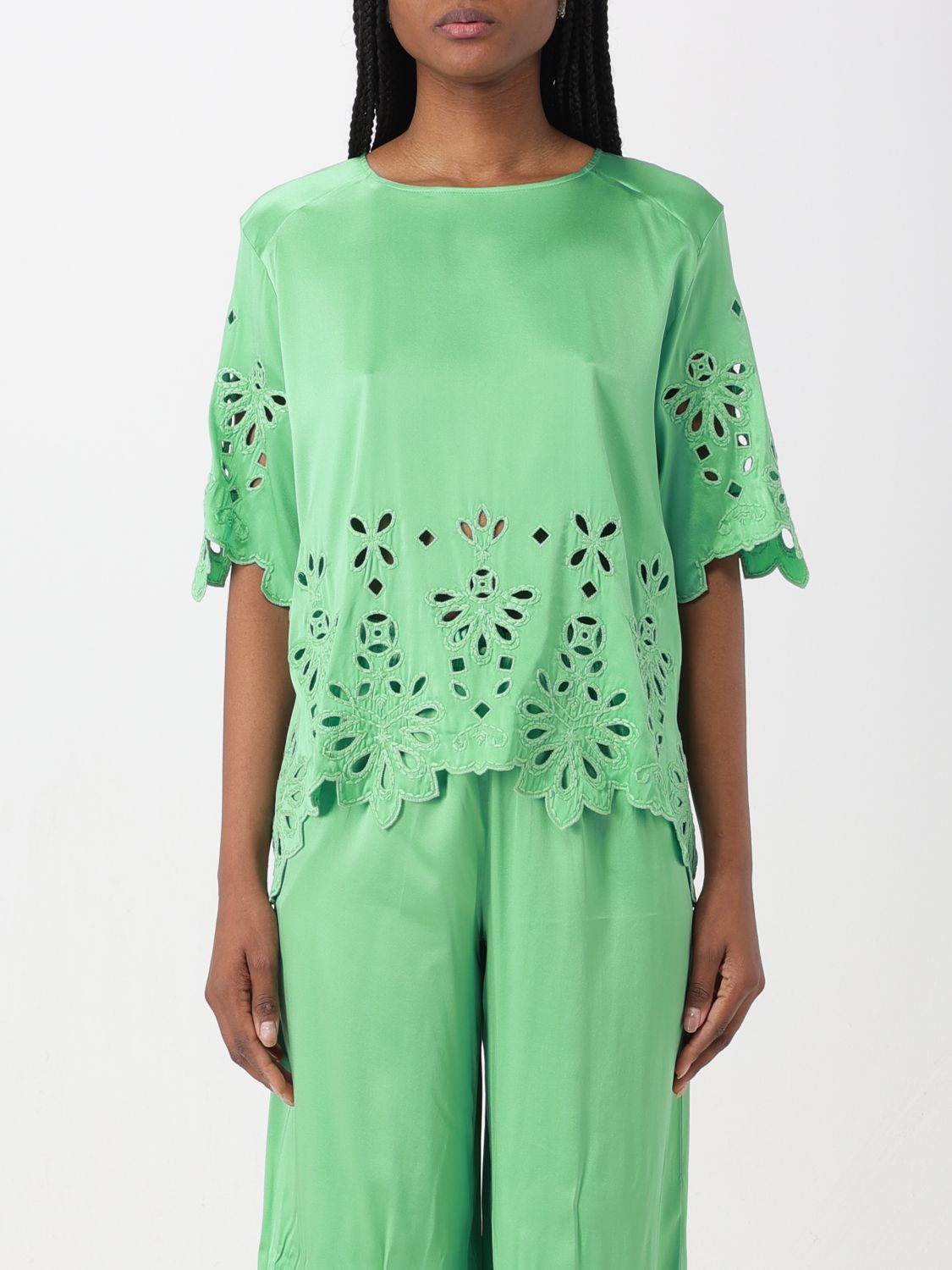 Ermanno Scervino Top ERMANNO SCERVINO Woman colour Green