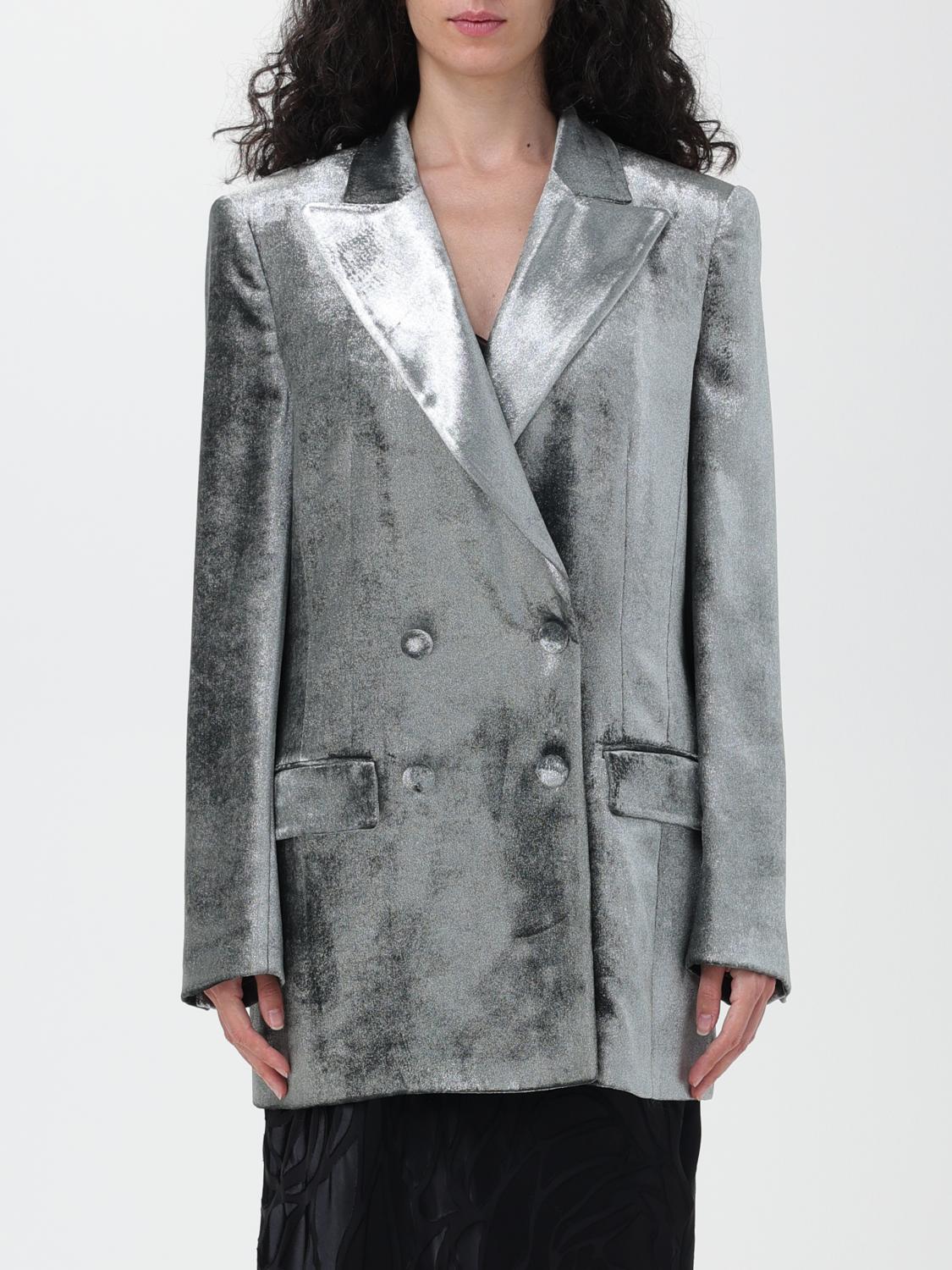 Alberta Ferretti Blazer ALBERTA FERRETTI Woman colour Silver