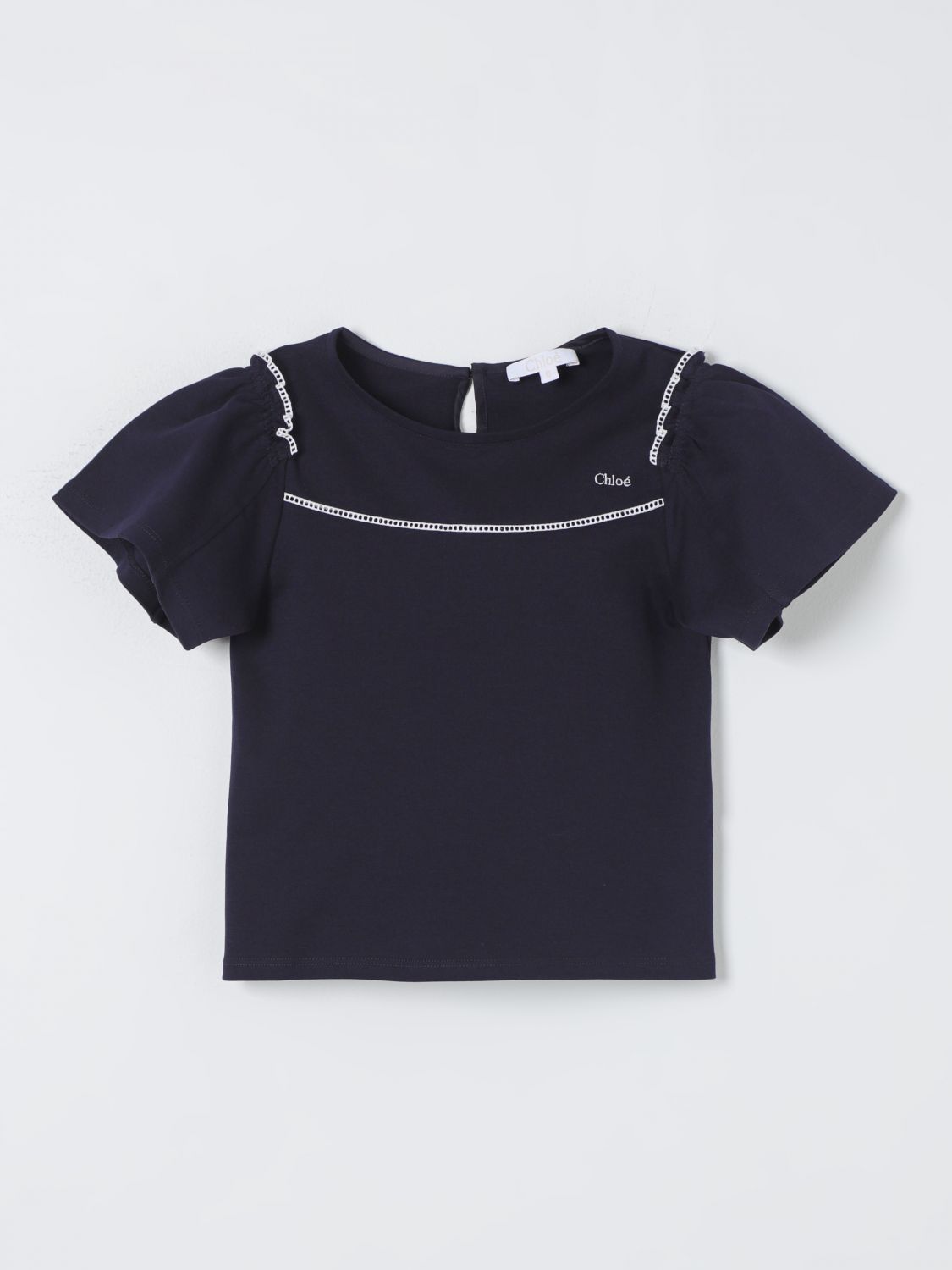 Chloé T-Shirt CHLOÉ Kids colour Marine