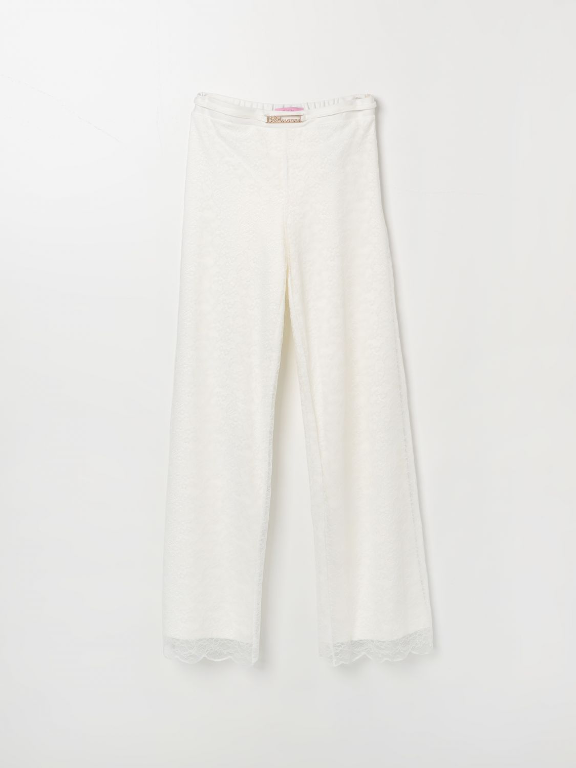 Miss Blumarine Trousers MISS BLUMARINE Kids colour White