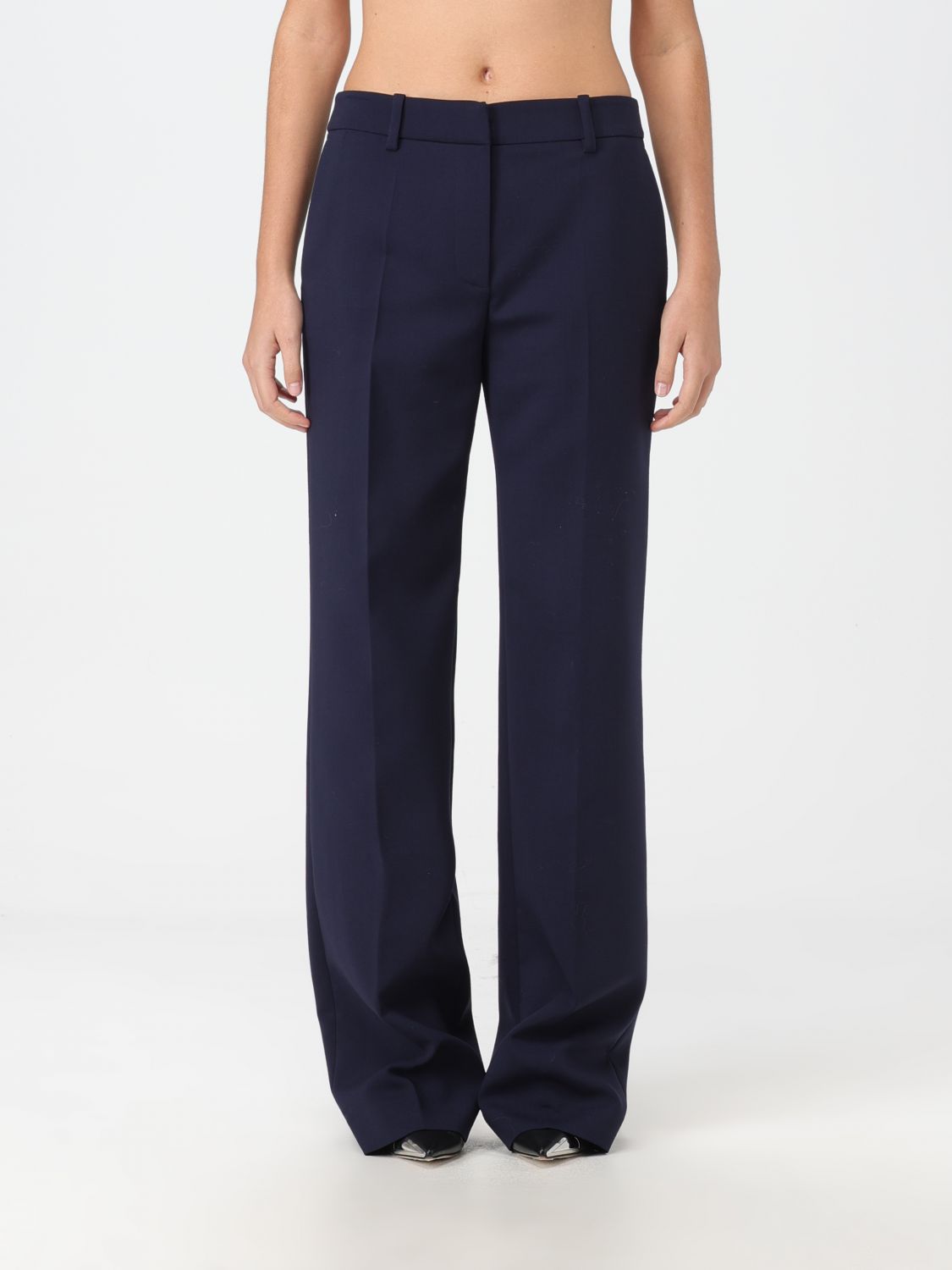 OFF-WHITE Trousers OFF-WHITE Woman colour Denim