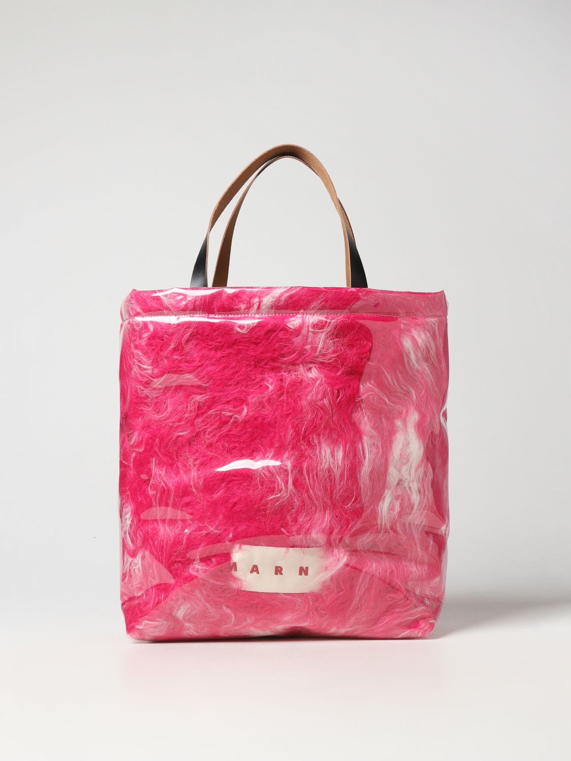 Marni Tote Bags MARNI Woman colour Fuchsia