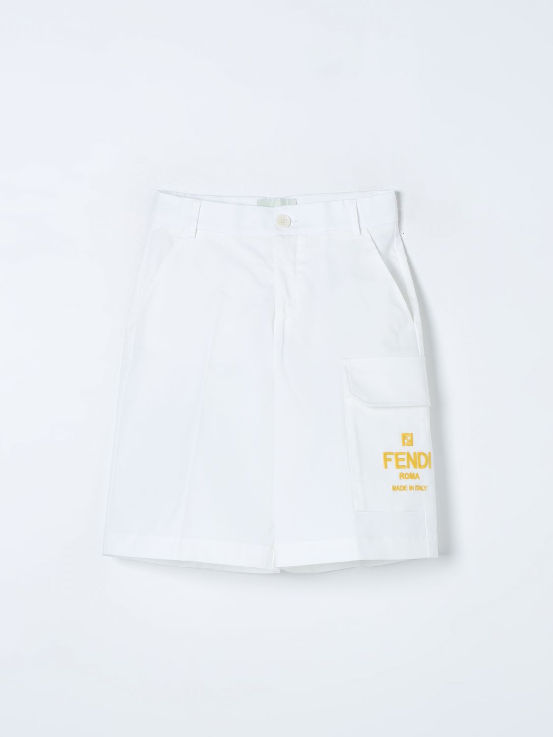 Fendi Kids Trousers FENDI KIDS Kids colour White