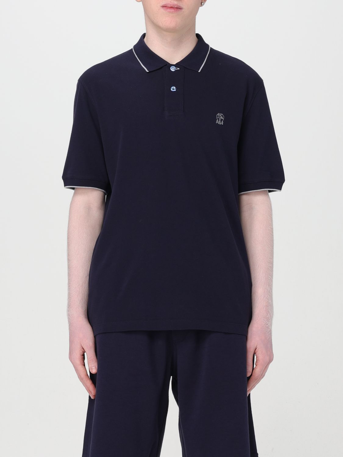 Brunello Cucinelli Polo Shirt BRUNELLO CUCINELLI Men colour Navy