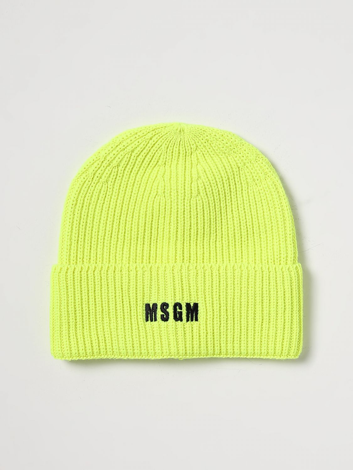 Msgm Hat MSGM Men colour Lime