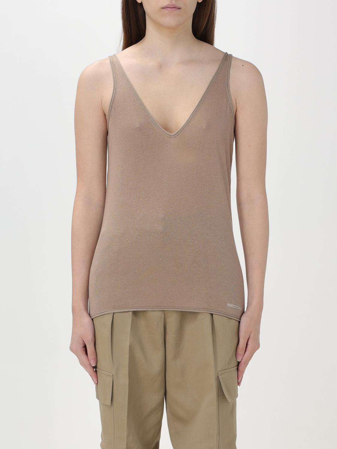 Calvin Klein Top CALVIN KLEIN Woman colour Beige