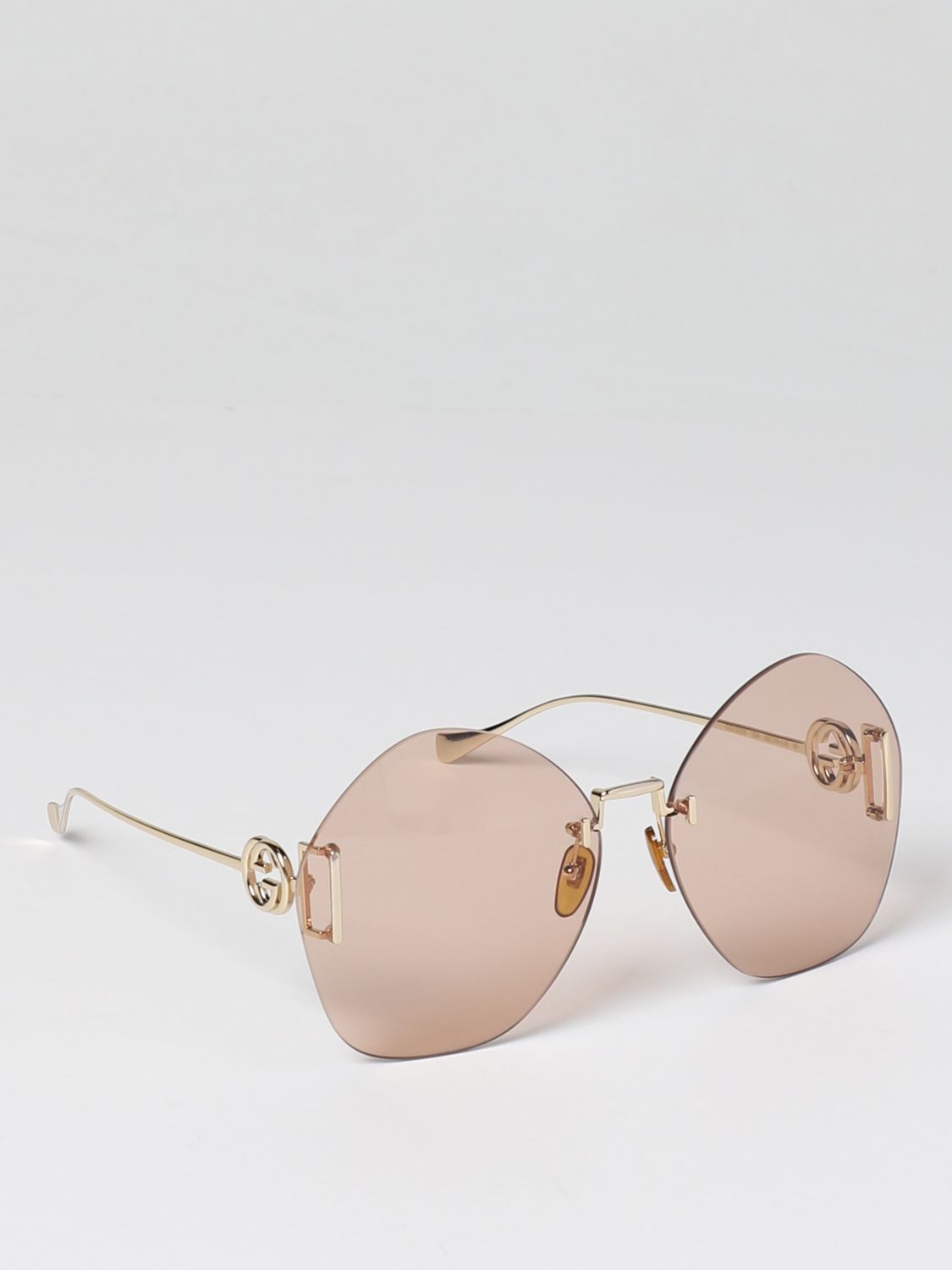 Gucci Sunglasses GUCCI Woman colour Brown