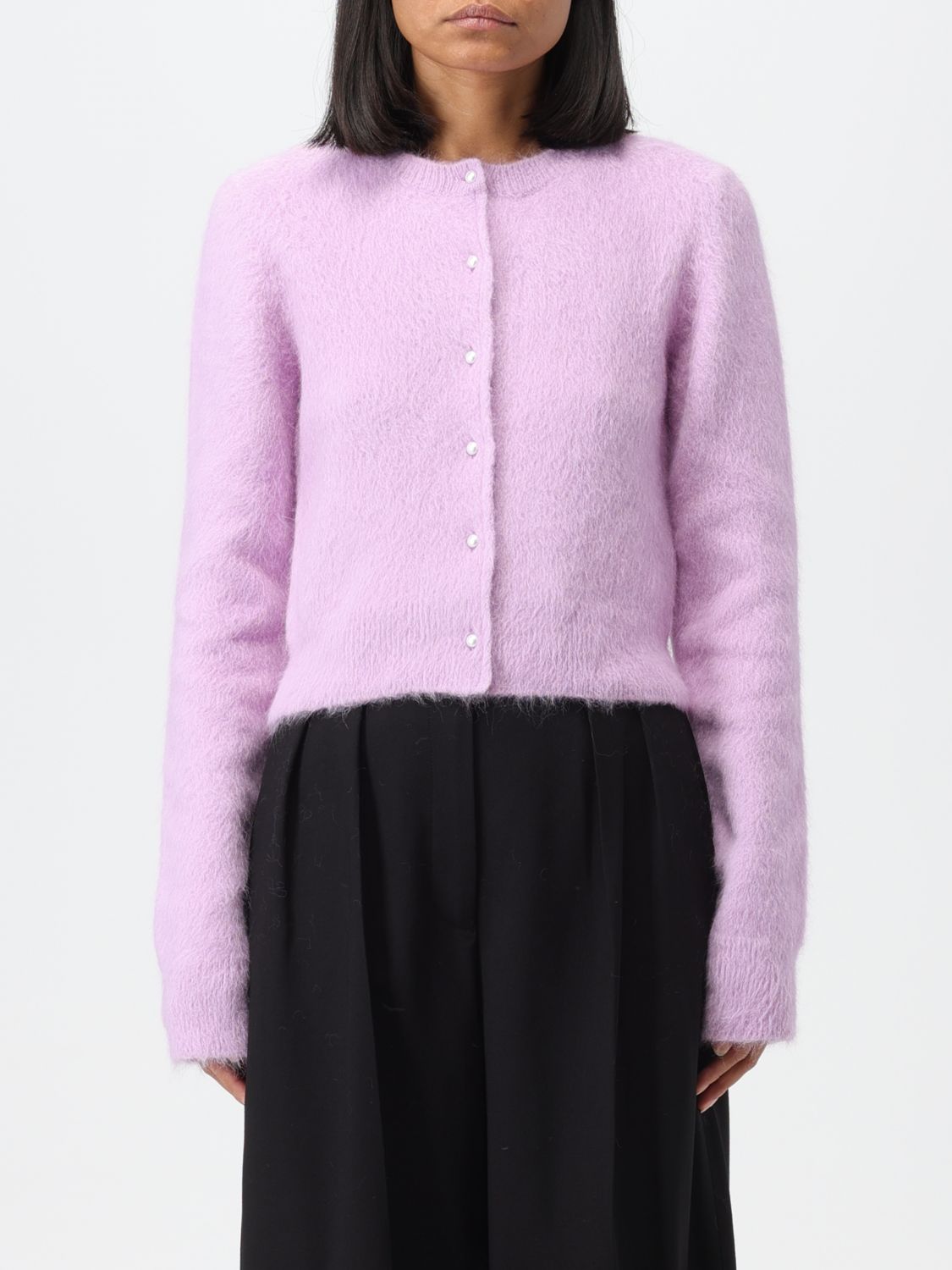 Maison Margiela Cardigan MAISON MARGIELA Woman colour Lavander