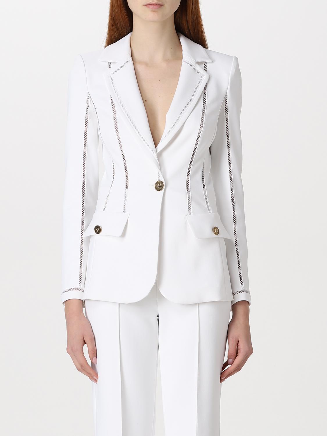 Elisabetta Franchi Blazer ELISABETTA FRANCHI Woman colour Ivory