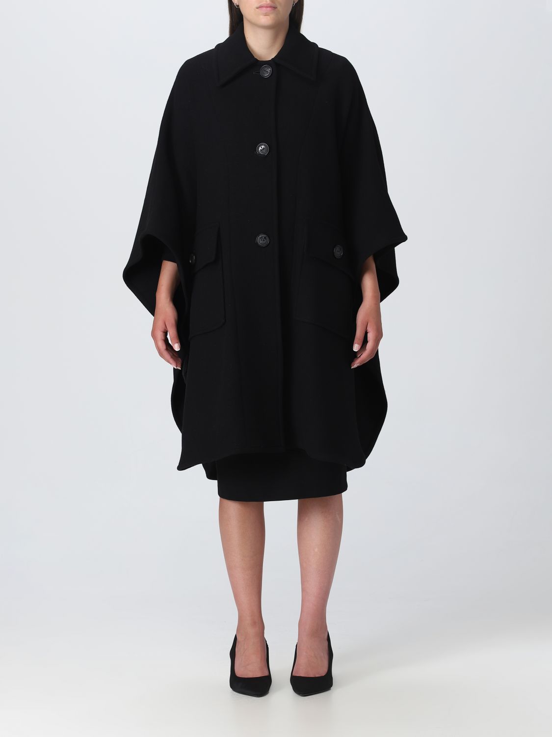 Pinko Cloak PINKO Woman colour Black