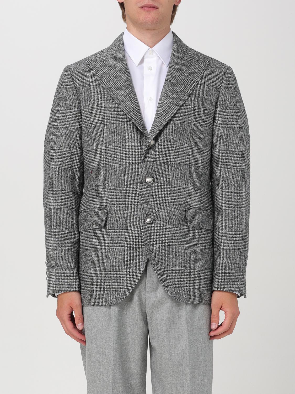 Brunello Cucinelli Blazer BRUNELLO CUCINELLI Men color Grey