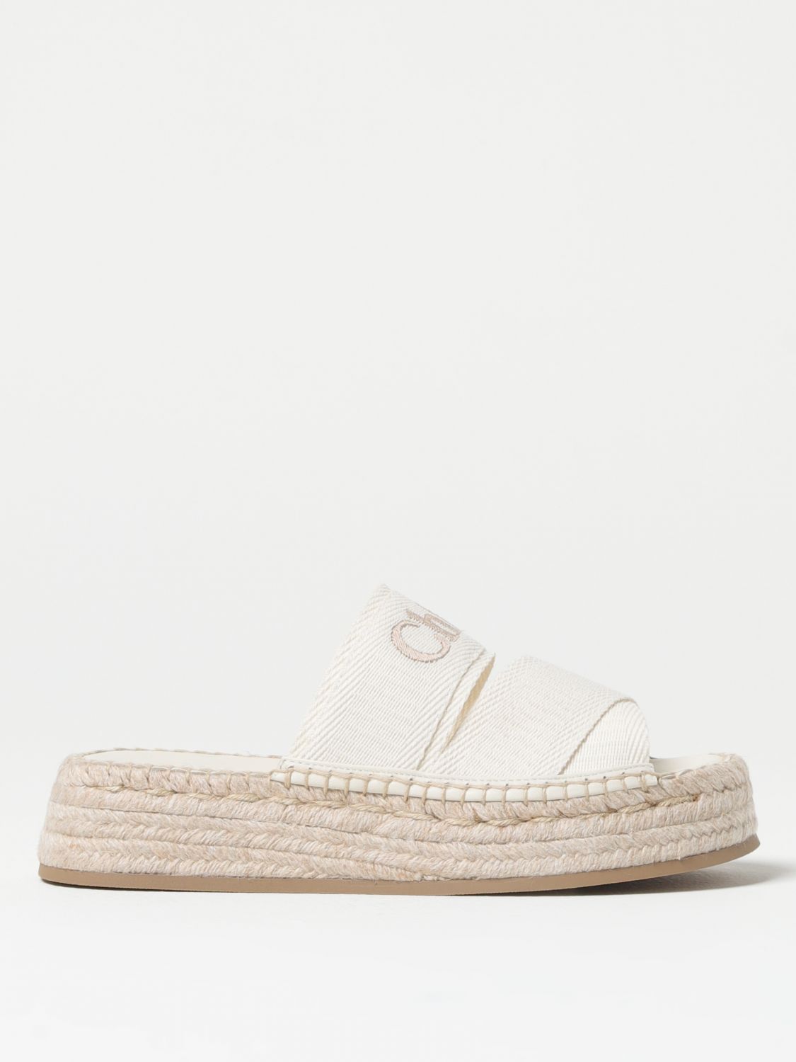 Chloé Flat Sandals CHLOÉ Woman colour Cream