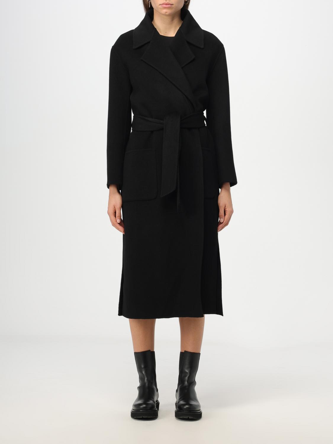 Simona Corsellini Coat SIMONA CORSELLINI Woman colour Black