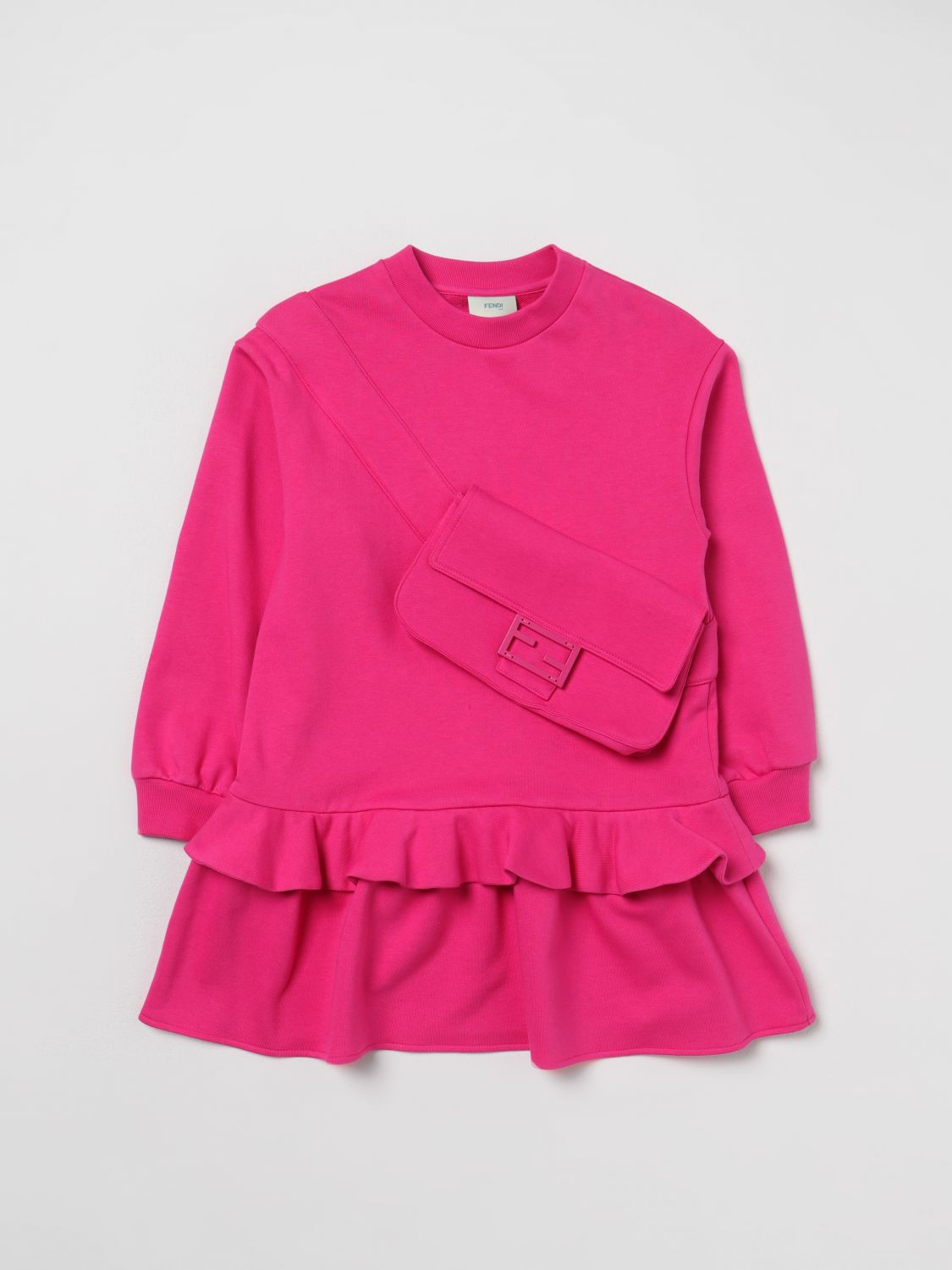 Fendi Kids Dress FENDI KIDS Kids colour Fuchsia