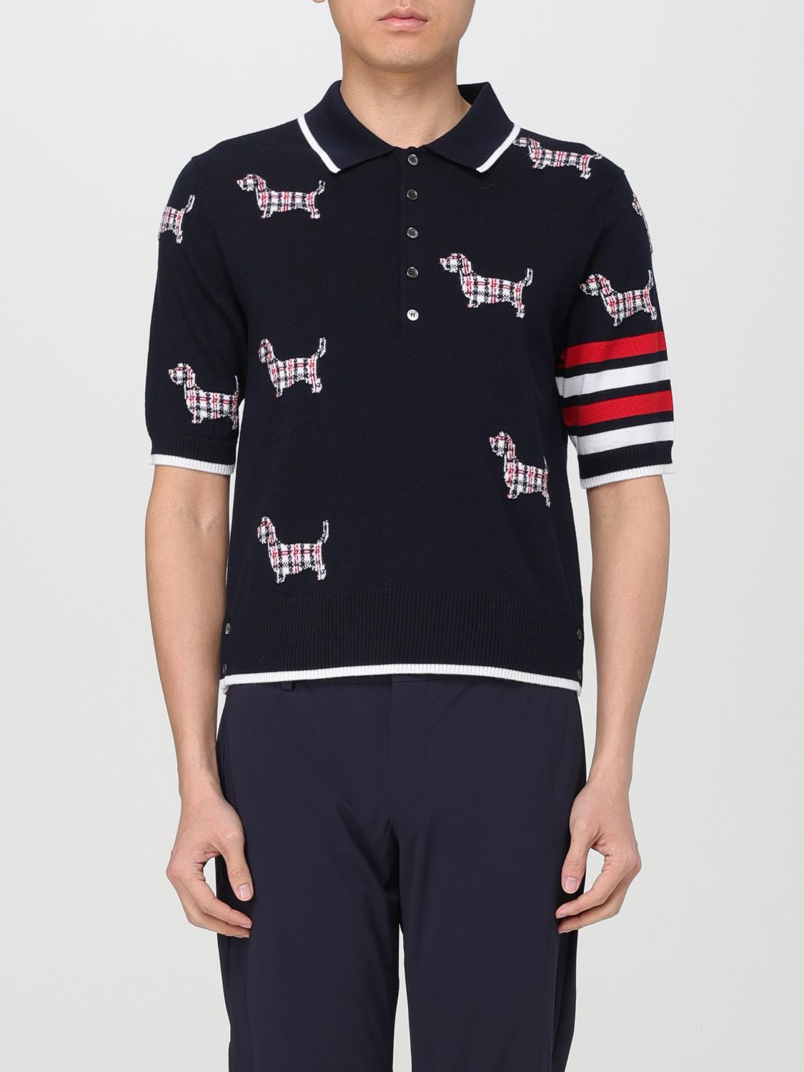 Thom Browne Polo Shirt THOM BROWNE Men colour Blue