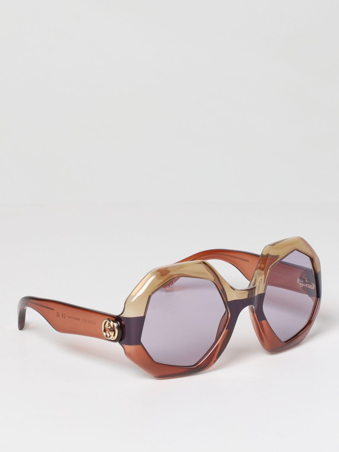 Gucci Sunglasses GUCCI Woman colour Brown