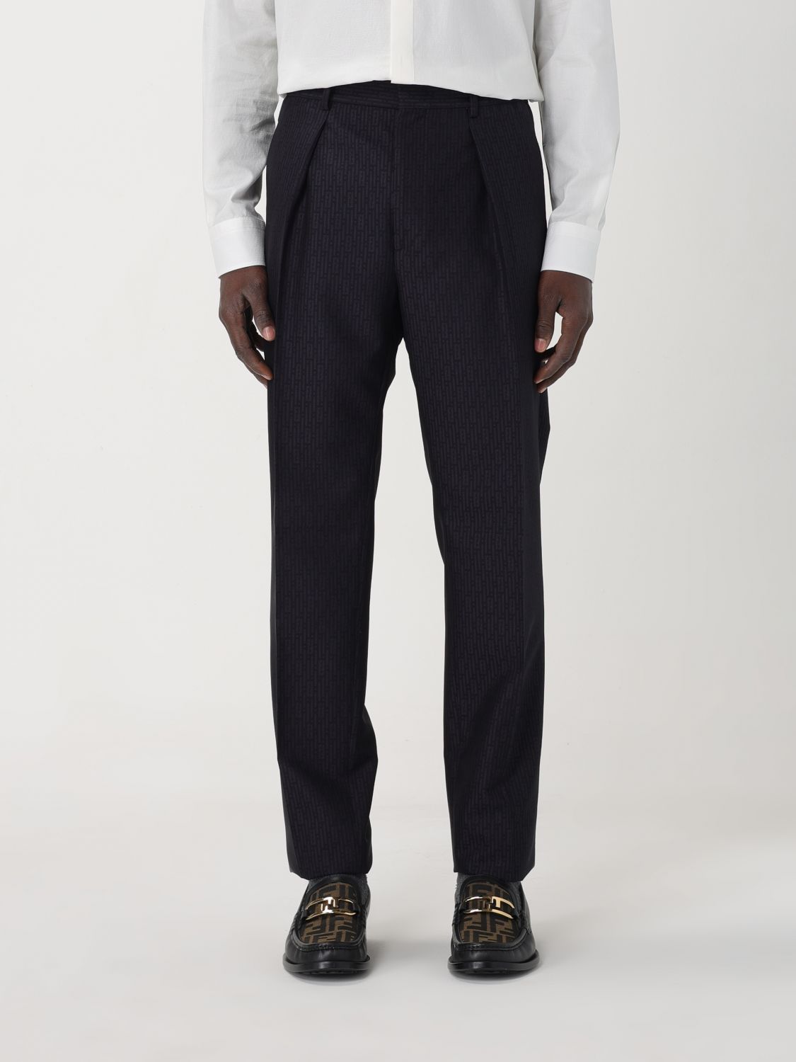 FENDI Trousers FENDI Men colour Blue