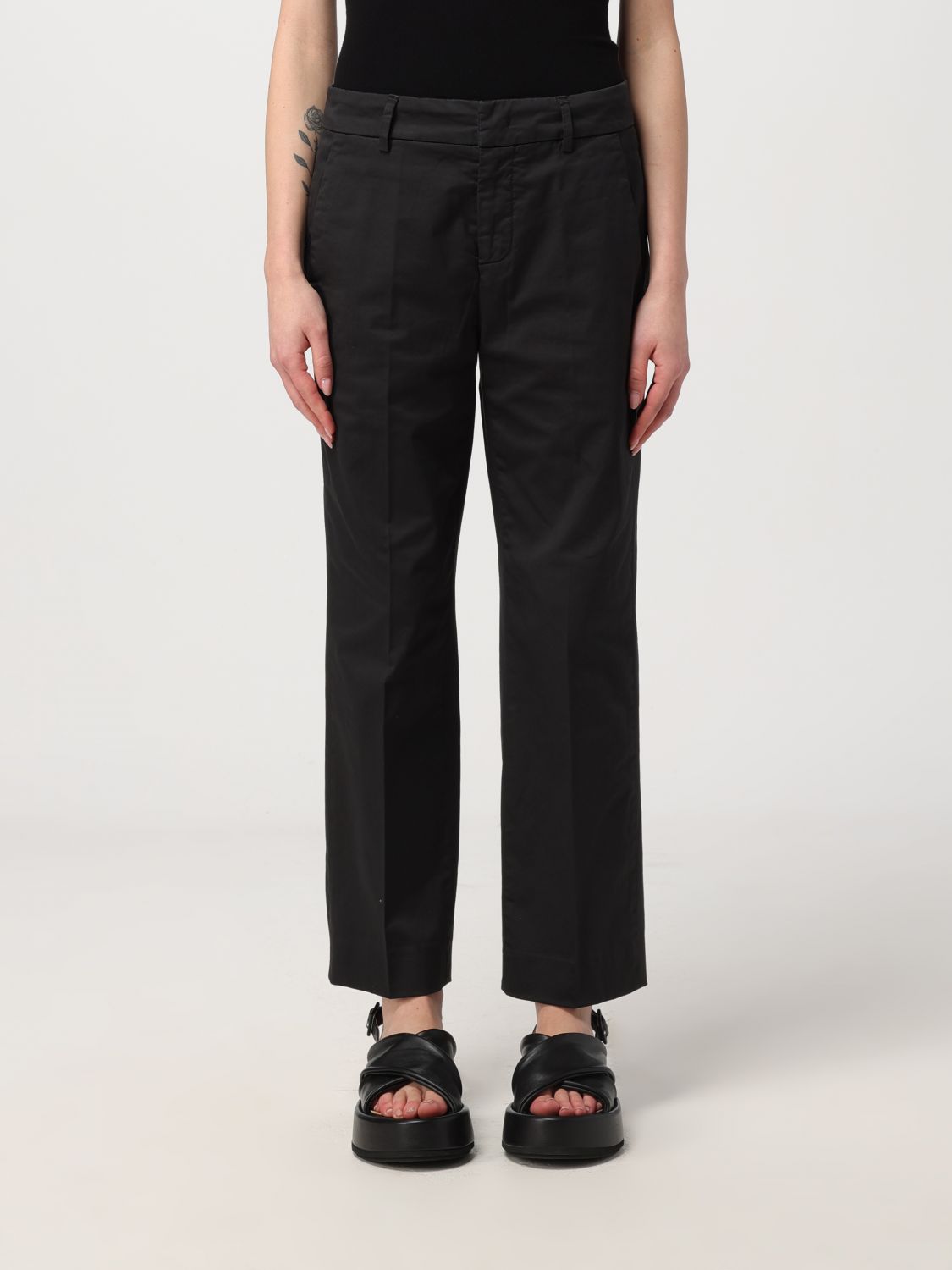 Dondup Trousers DONDUP Woman colour Black