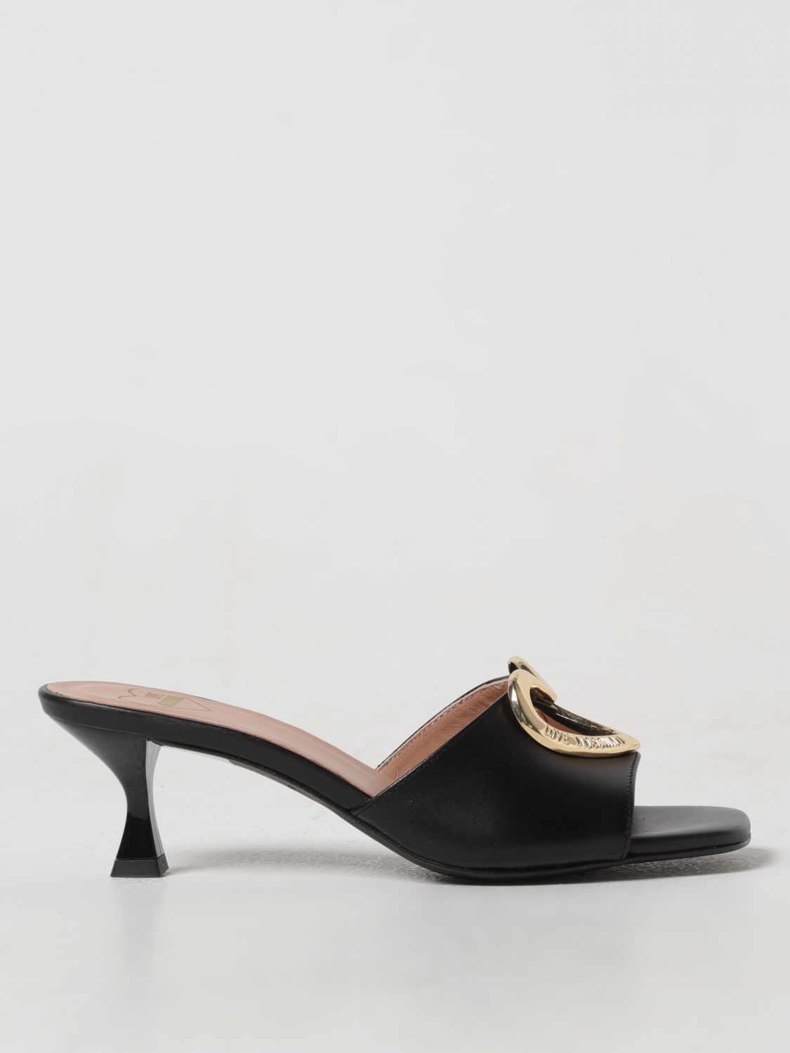 Love Moschino Heeled Sandals LOVE MOSCHINO Woman colour Black