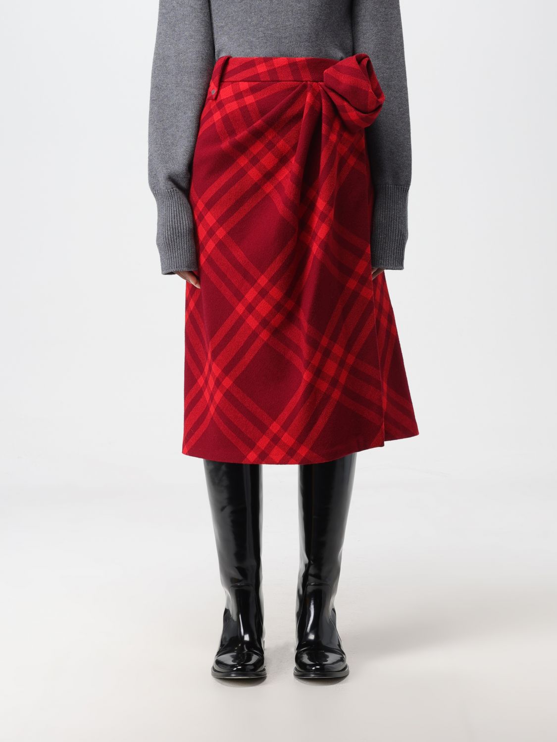 Burberry Skirt BURBERRY Woman colour Red