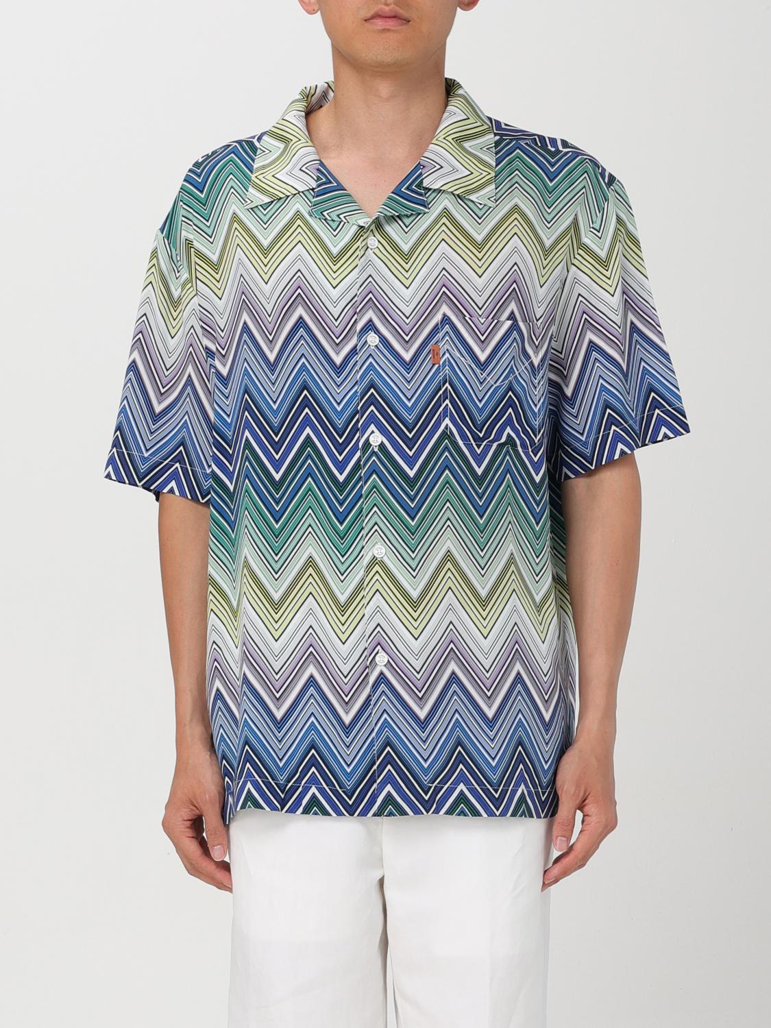 Missoni Shirt MISSONI Men color Gnawed Blue