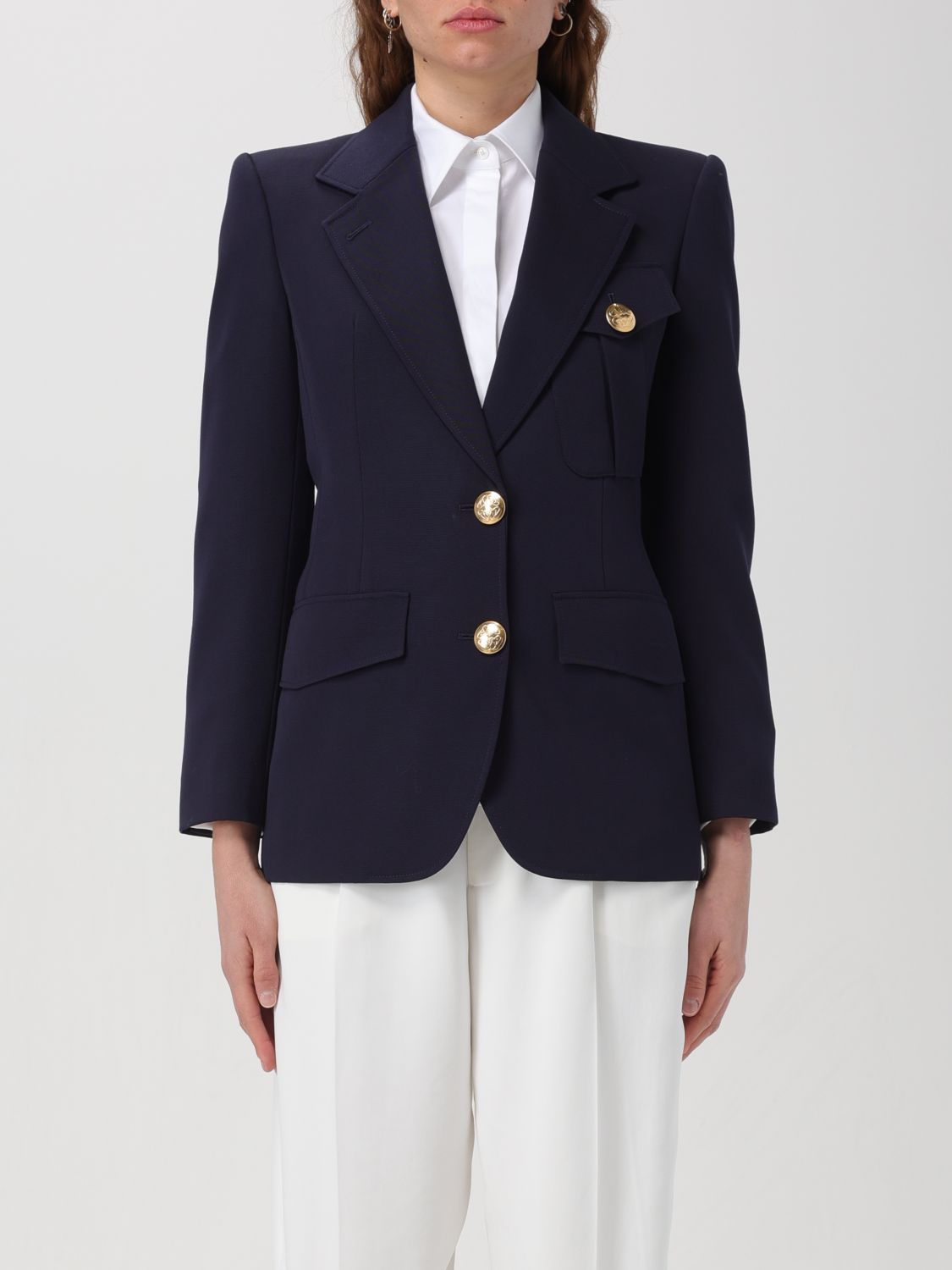 Alexander McQueen Blazer ALEXANDER MCQUEEN Woman colour Navy