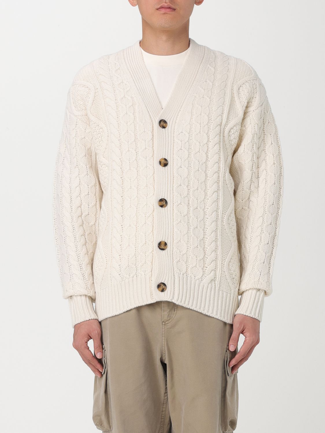 Drôle de Monsieur Cardigan DROLE DE MONSIEUR Men colour Cream