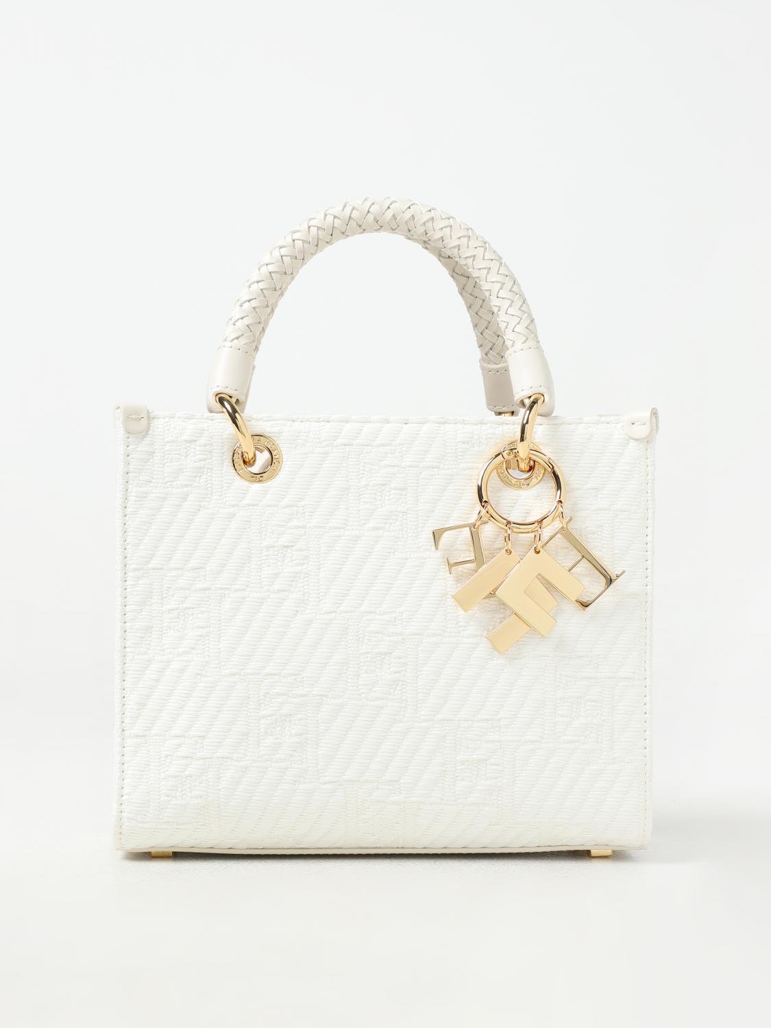 Elisabetta Franchi Tote Bags ELISABETTA FRANCHI Woman color Ivory