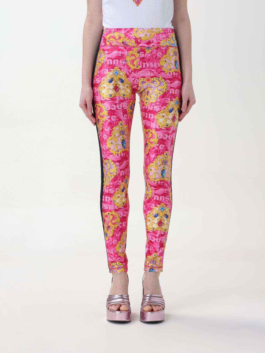 Versace Jeans Couture Trousers VERSACE JEANS COUTURE Woman colour Fuchsia