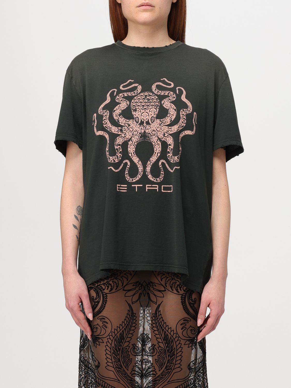 Etro T-Shirt ETRO Woman colour Black