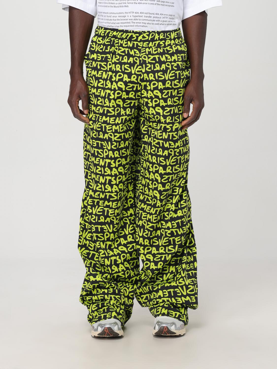 Vetements Pants VETEMENTS Men color Yellow