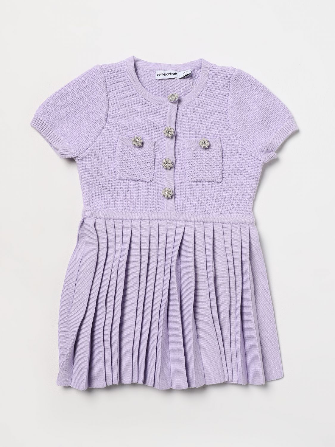 Self-Portrait Dress SELF-PORTRAIT Kids colour Wisteria