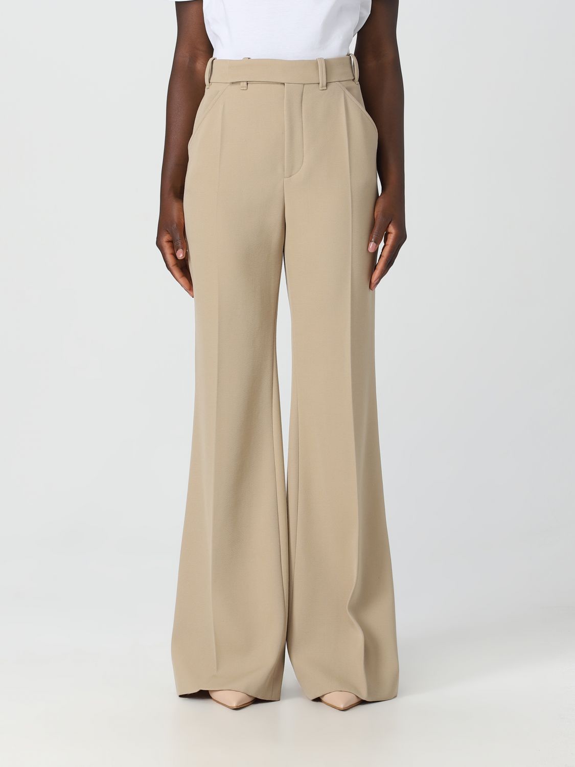 Chloé Trousers CHLOÉ Woman colour Camel