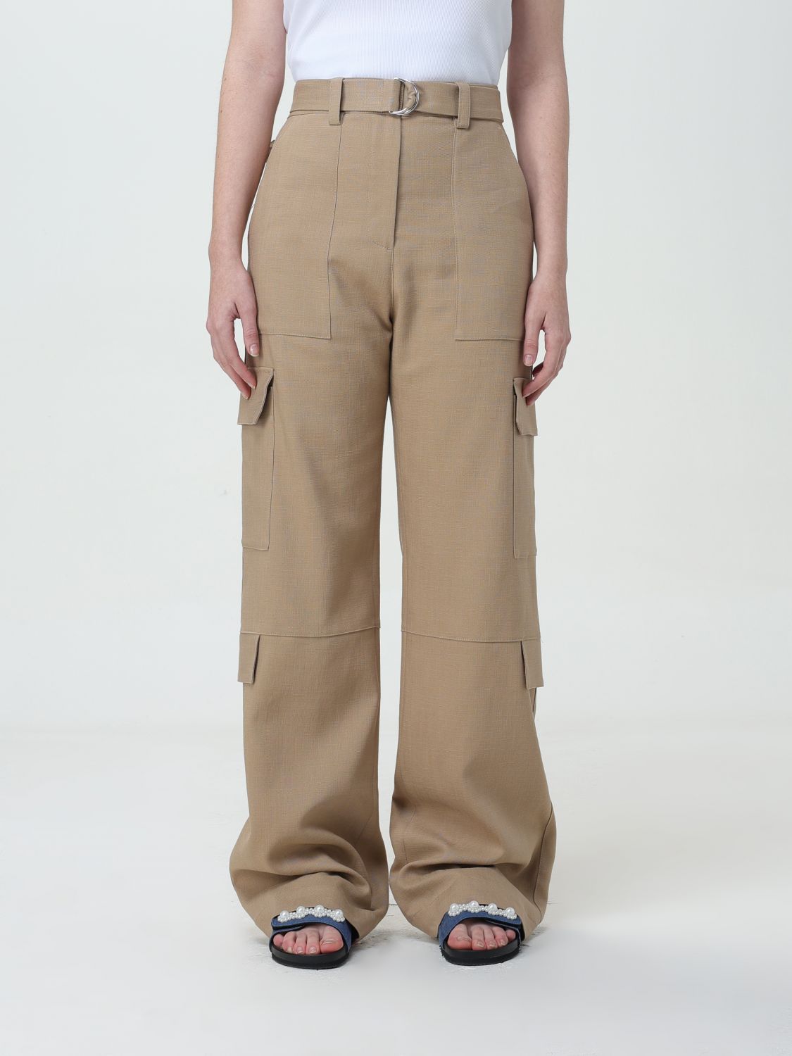 Msgm Trousers MSGM Woman colour Sand