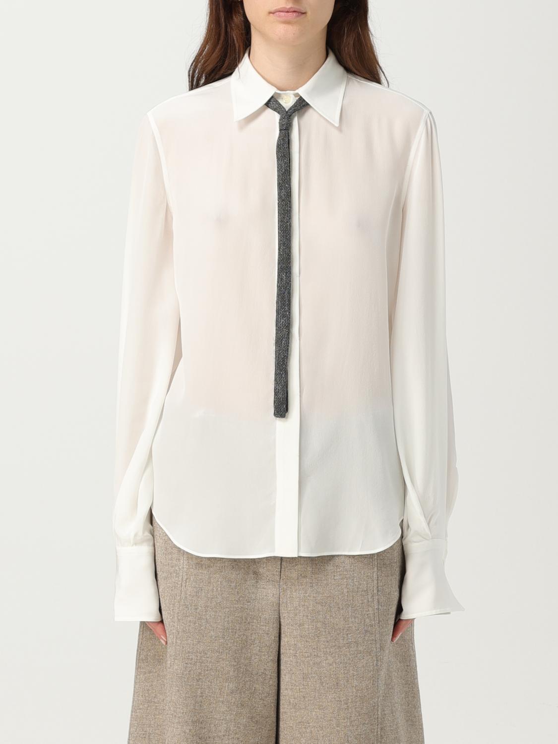 Brunello Cucinelli Shirt BRUNELLO CUCINELLI Woman colour White