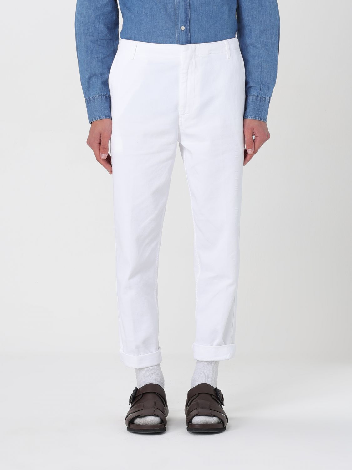 Dondup Trousers DONDUP Men colour White