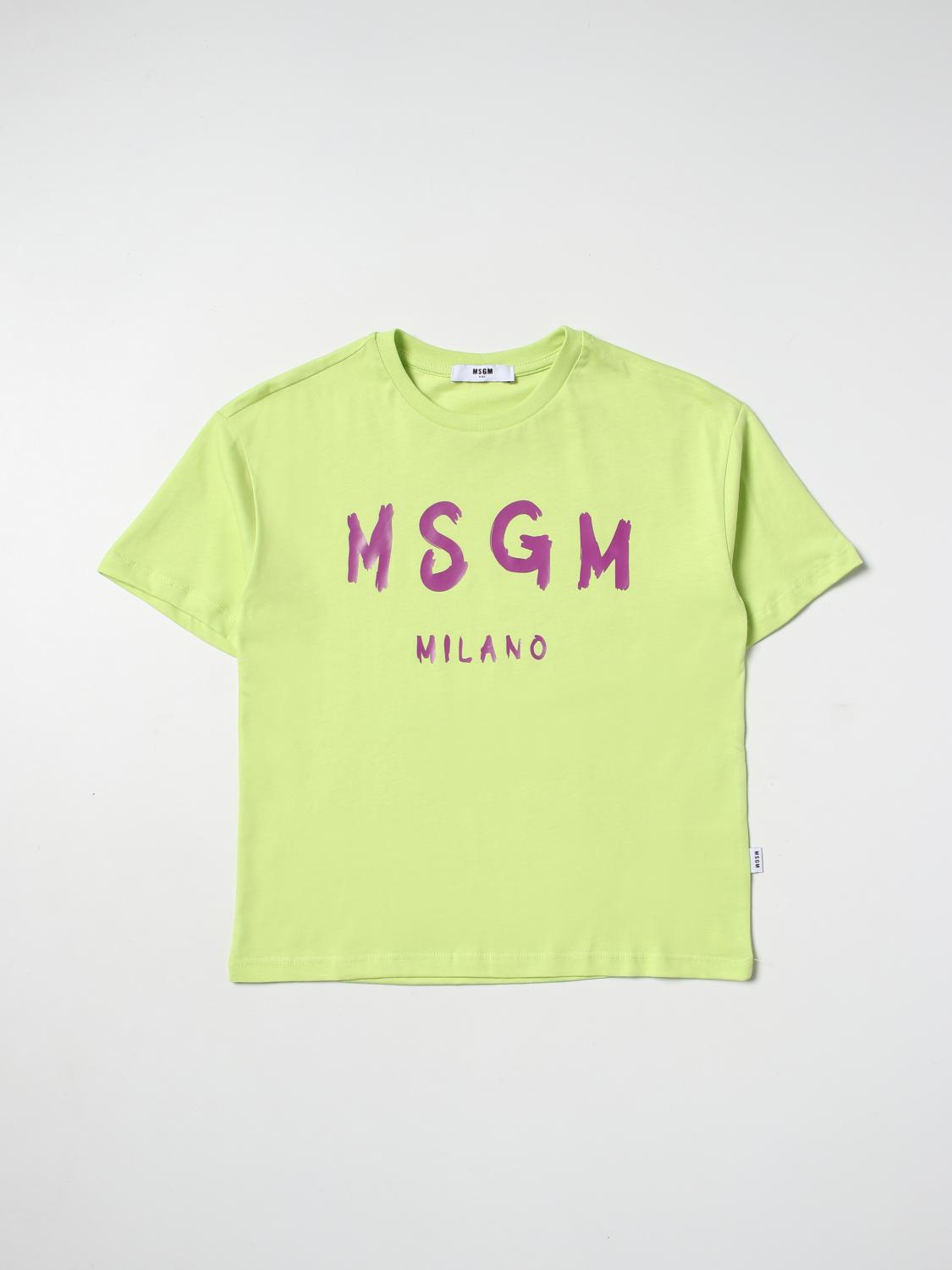 Msgm Kids T-Shirt MSGM KIDS Kids colour Lime