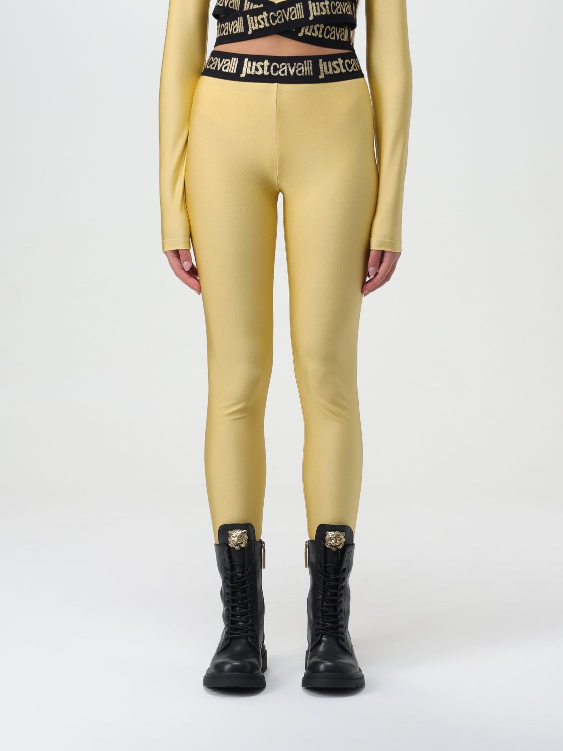 Just Cavalli Trousers JUST CAVALLI Woman colour Yellow