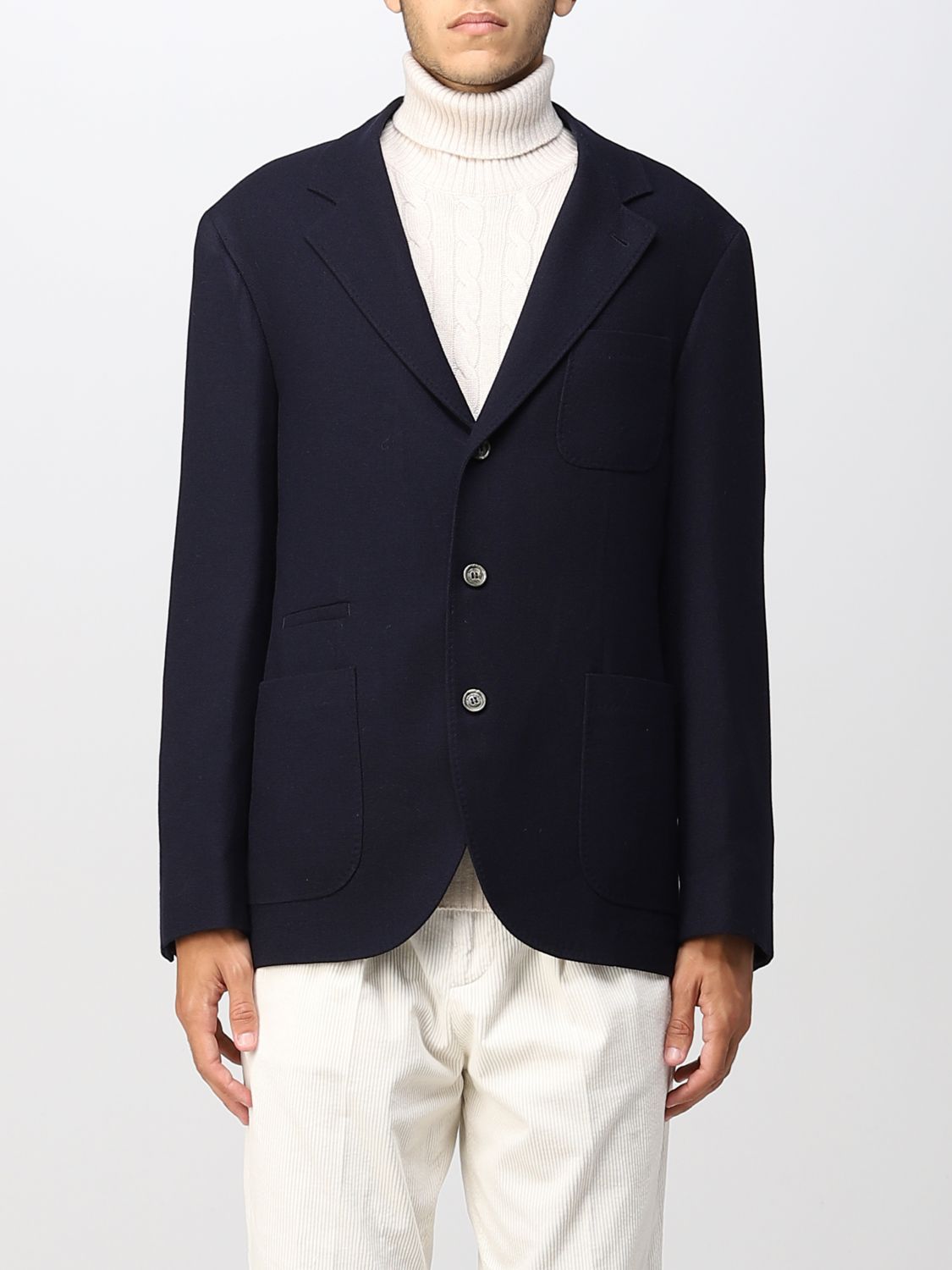 Brunello Cucinelli Blazer BRUNELLO CUCINELLI Men colour Blue