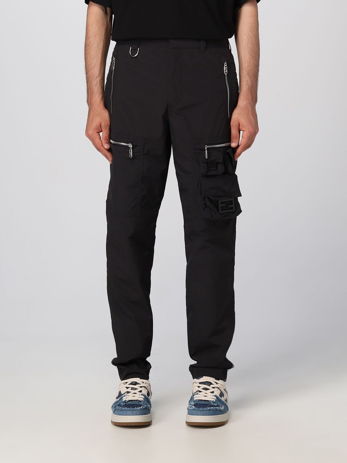 FENDI Trousers FENDI Men colour Black