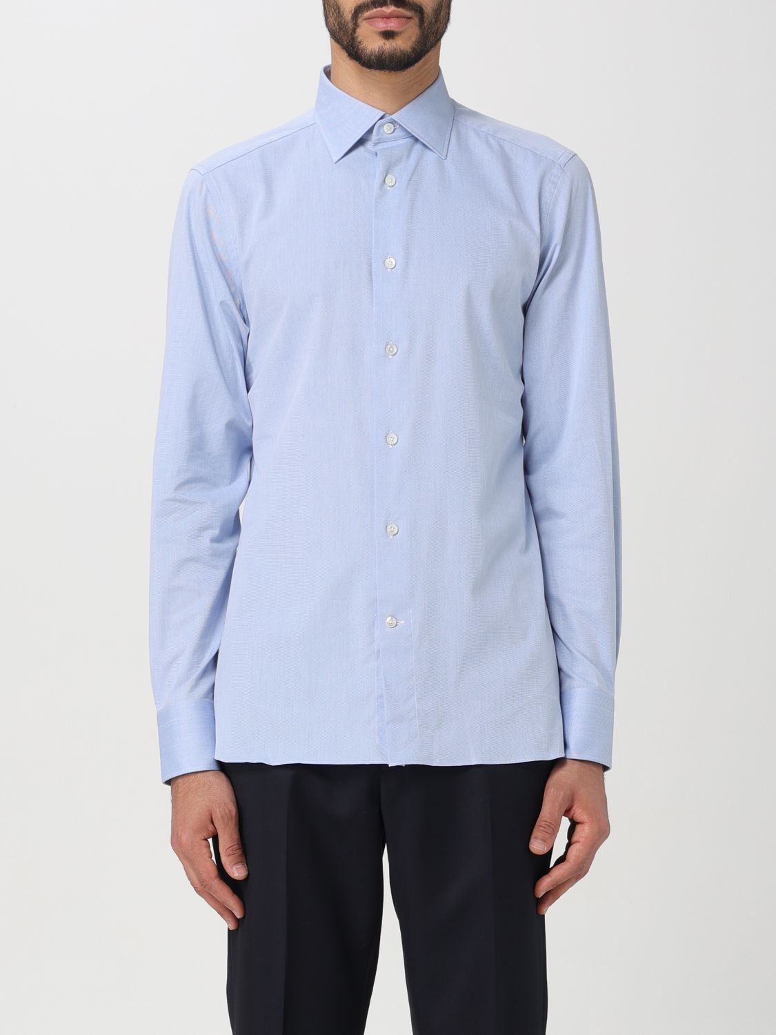 zegna Shirt ZEGNA Men colour Blue