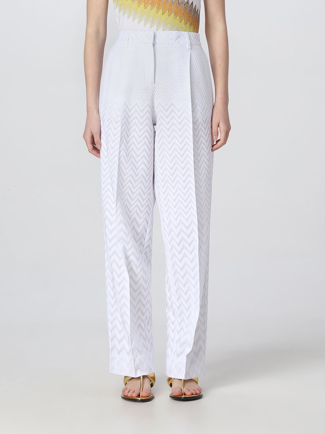 Missoni Trousers MISSONI Woman colour White