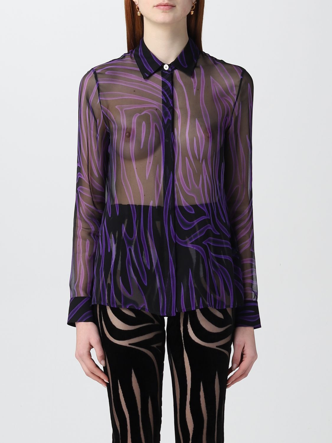 Versace Shirt VERSACE Woman colour Violet