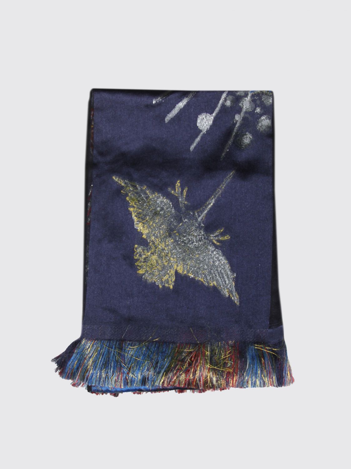 Alexander McQueen Scarf ALEXANDER MCQUEEN Woman colour Navy